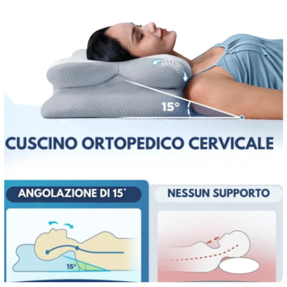 Cervi Align™️ - Cuscino Ortopedico Cervicale in Memory Foam
